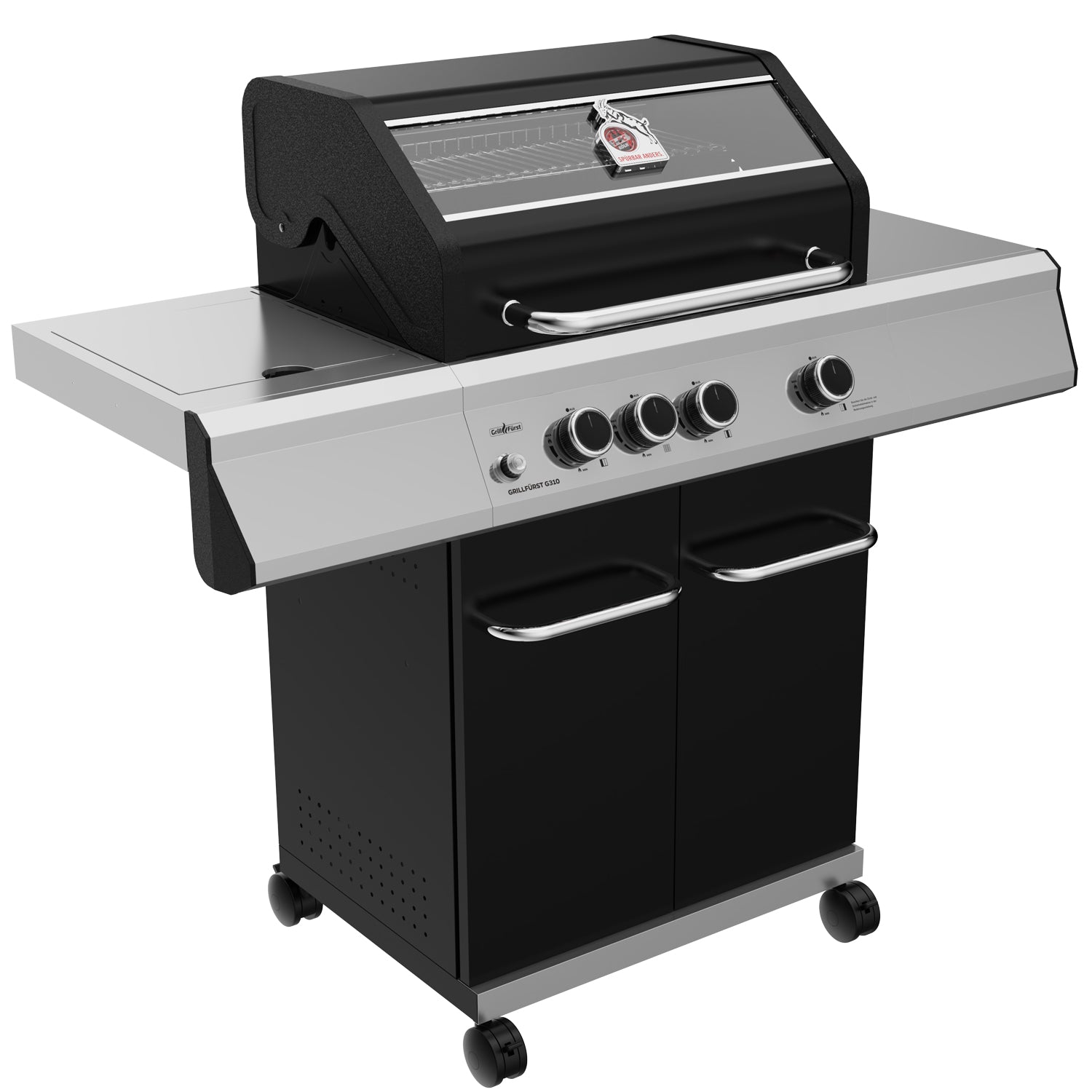 Detalj av støpejernsrist på Gassgrill G310G 1. FC Köln Edition