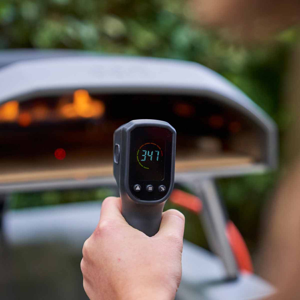 Digitalt infrarødt termometer for pizzaovn - Ooni bakside