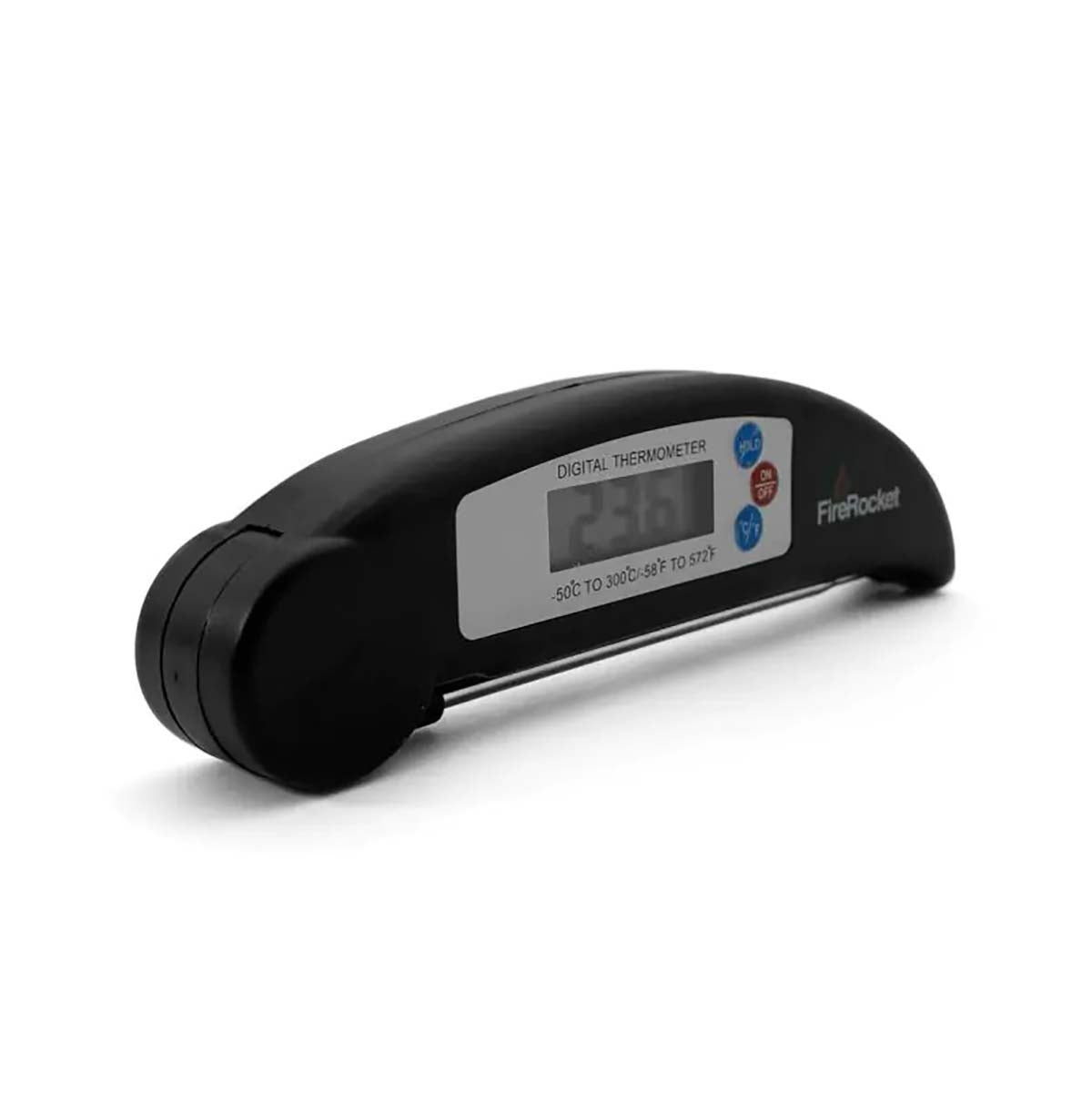 Digitalt steketermometer klappbart - FireRocket bakside