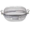 Dreiespidd grillkurv XS rustfritt stål for smale griller - SANTOS forfra