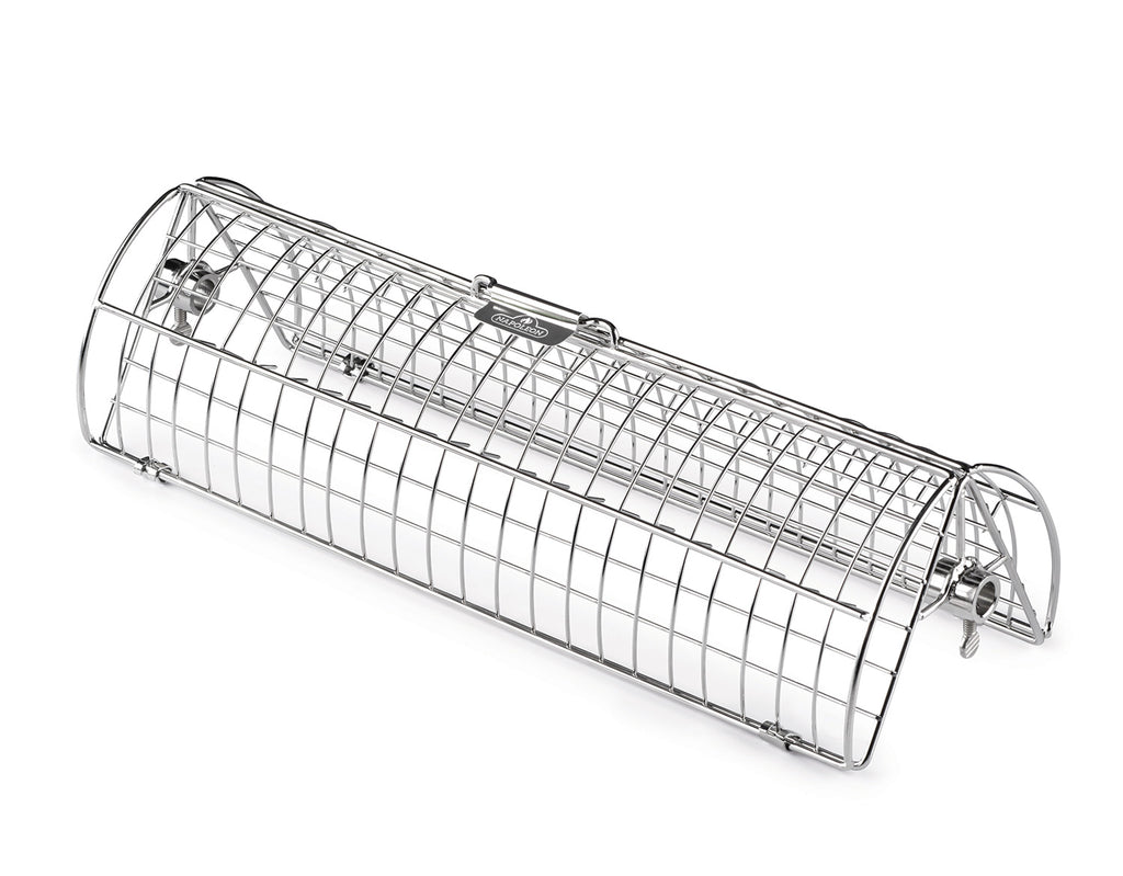 Dreiespidd-kurv med to kammer rustfritt stål 48 cm foran