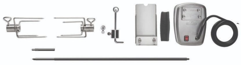 Dreiespidd rustfritt stål for 500-Series BI32 - Napoleon for jevn grilling