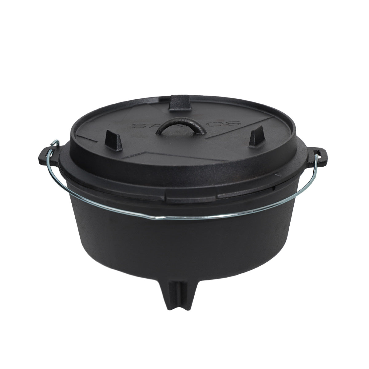 Dutch oven 12 qt med føtter Safe Stand Edition - SANTOS forfra