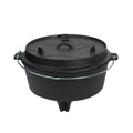 Dutch oven 12 qt med føtter Safe Stand Edition - SANTOS forfra
