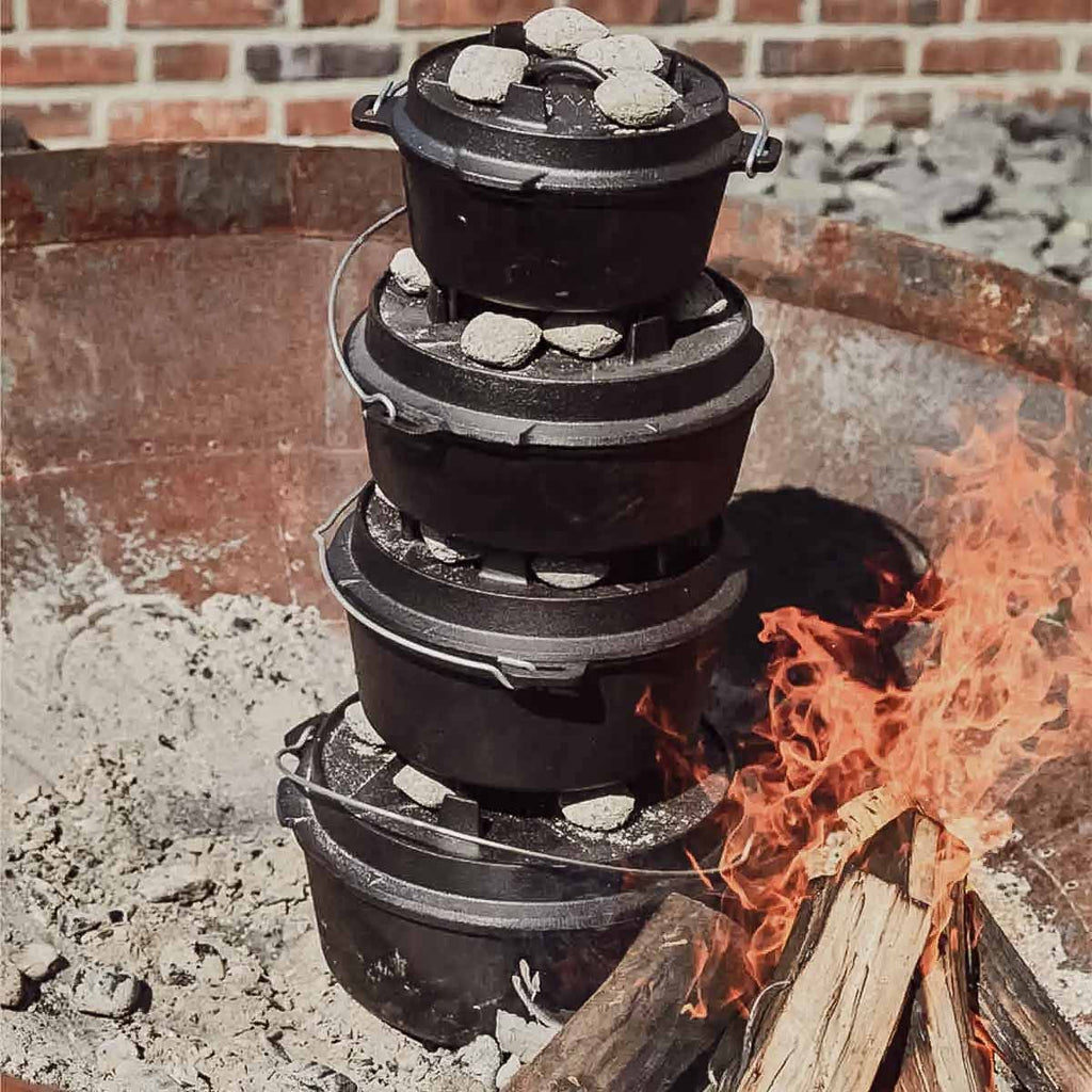 Dutch oven 12 qt uten føtter støpejern - SANTOS bakside