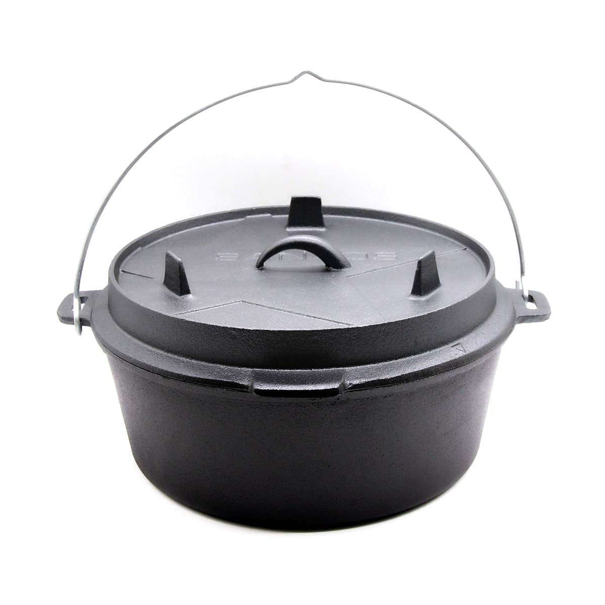 Dutch oven 12 qt uten føtter støpejern - SANTOS detalj