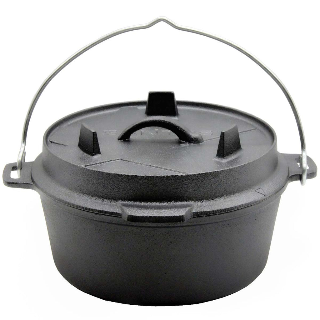 Detalj av Dutch oven 4,5 qt uten føtter støpejern SANTOS