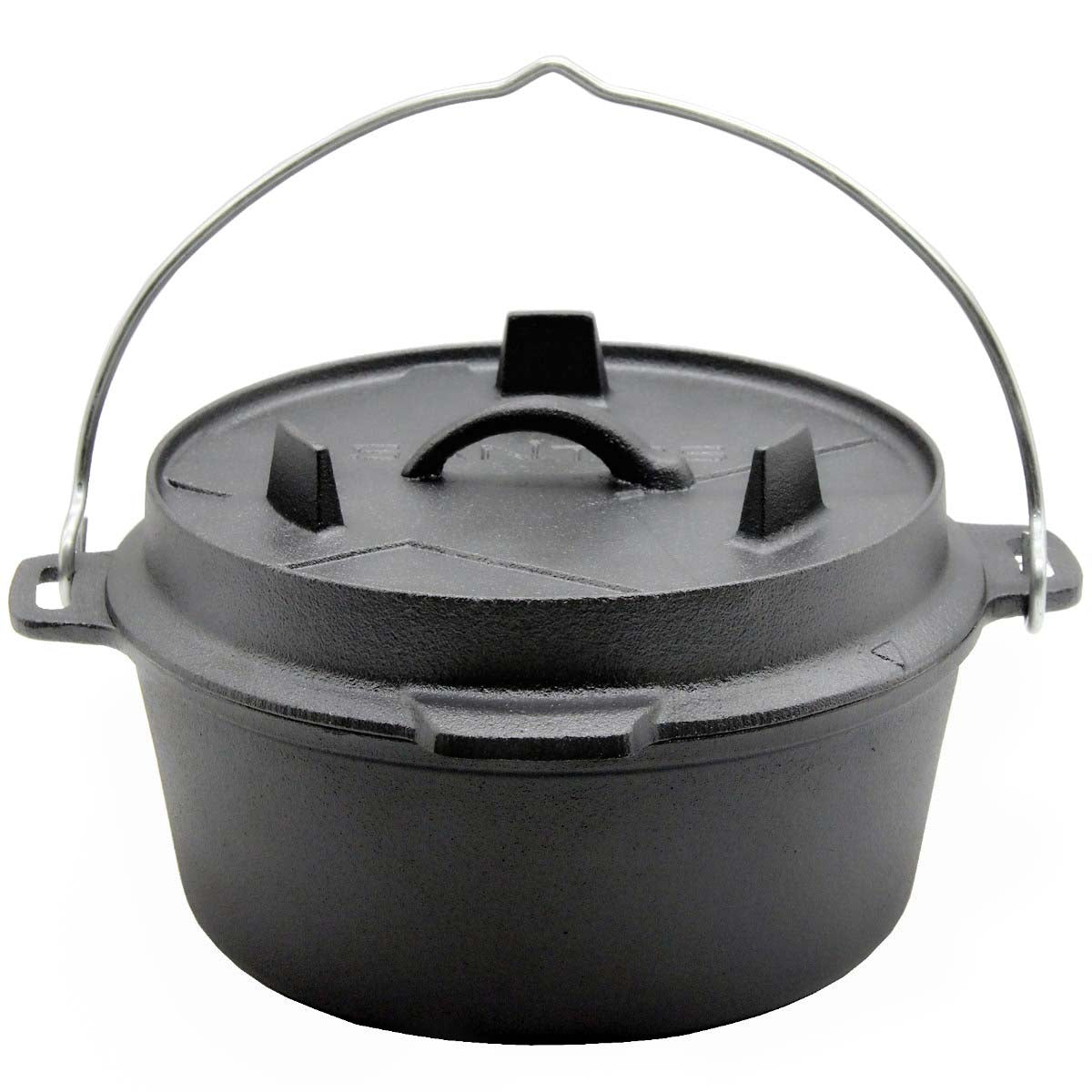 Detalj av Dutch oven 4,5 qt uten føtter støpejern SANTOS