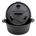 Dutch oven 4,5 qt uten føtter støpejern forfra SANTOS