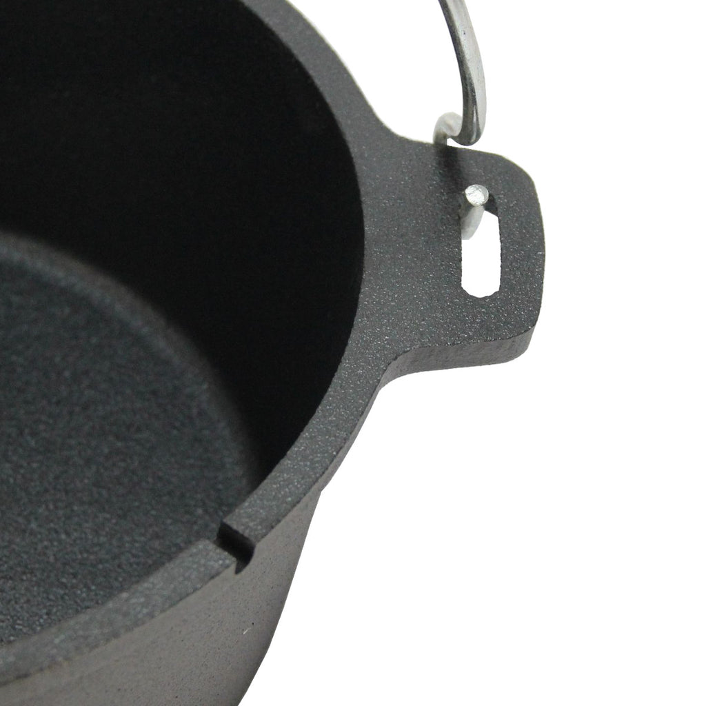 Oversikt Dutch oven 4,5 qt uten føtter støpejern SANTOS