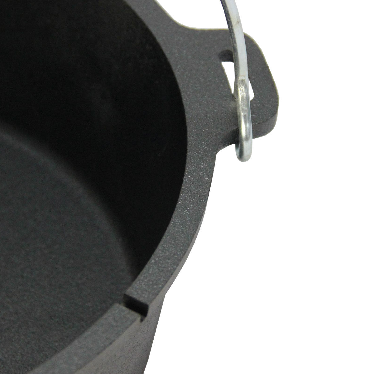 Dutch oven 6 qt støpejern uten føtter - SANTOS sideprofil
