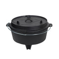 Dutch oven 9 qt med føtter Safe Stand Edition - SANTOS forfra