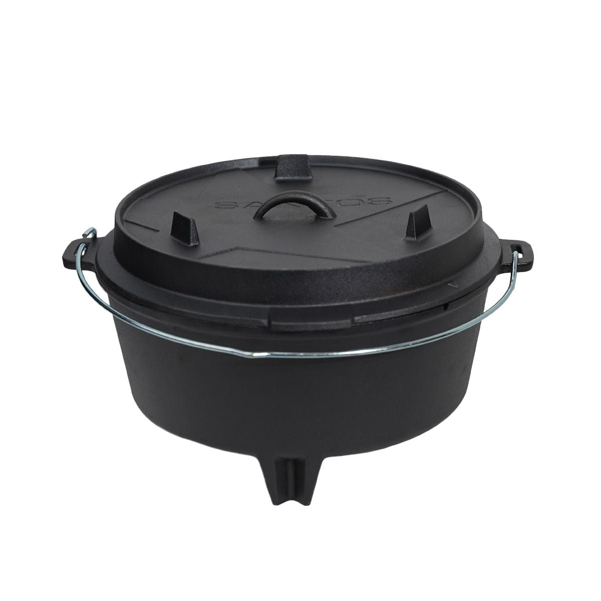 Dutch oven 9 qt med føtter Safe Stand Edition - SANTOS forfra