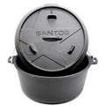 Dutch oven 9 qt uten føtter støpejern ca. 8,5 l - SANTOS forfra