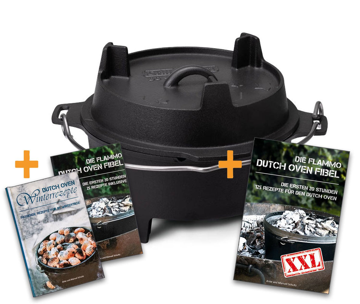 Dutch oven BBQ Edition DO12 emaljert støpejern forfra