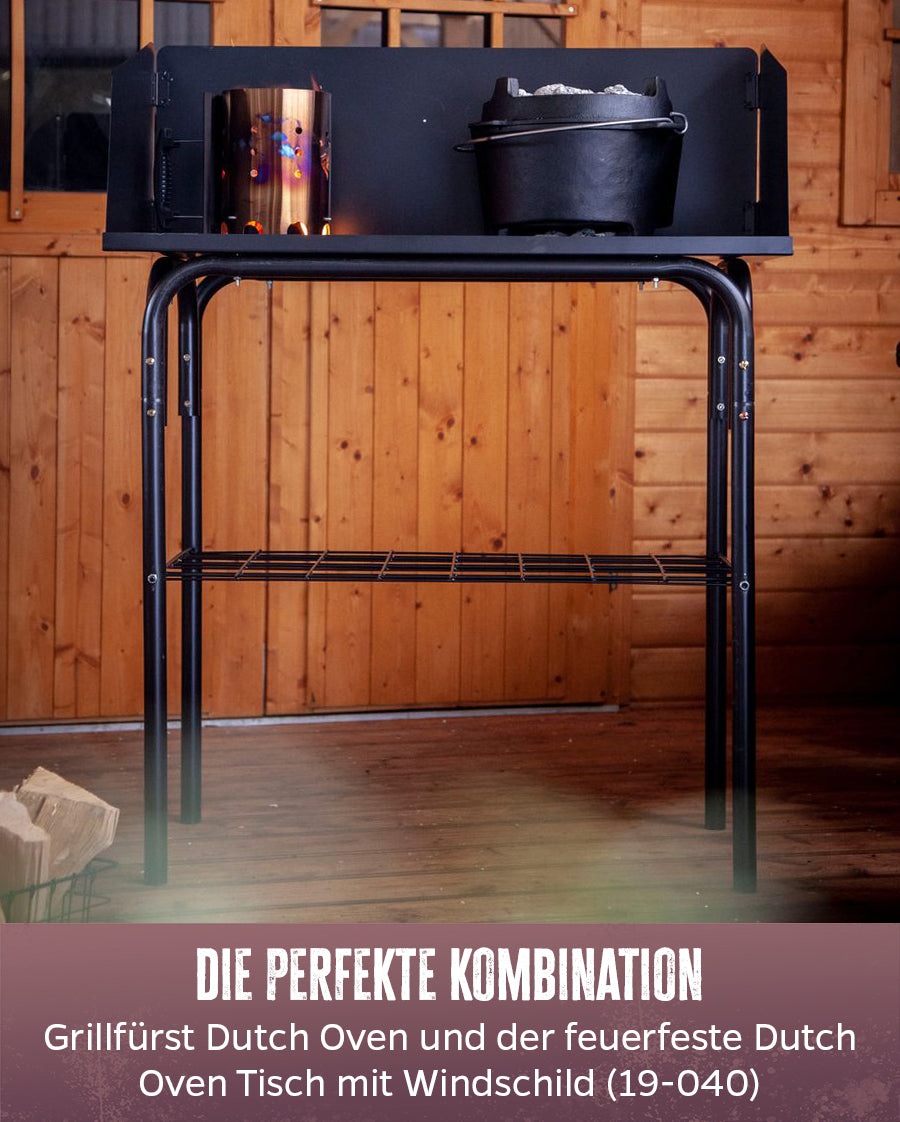 Dutch oven BBQ Edition DO12 emaljert støpejern med oppskriftshefte