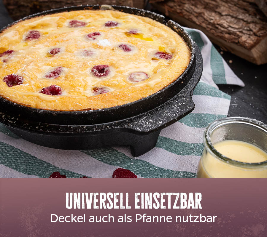 Dutch oven BBQ Edition DO12 emaljert støpejern sett med lokk