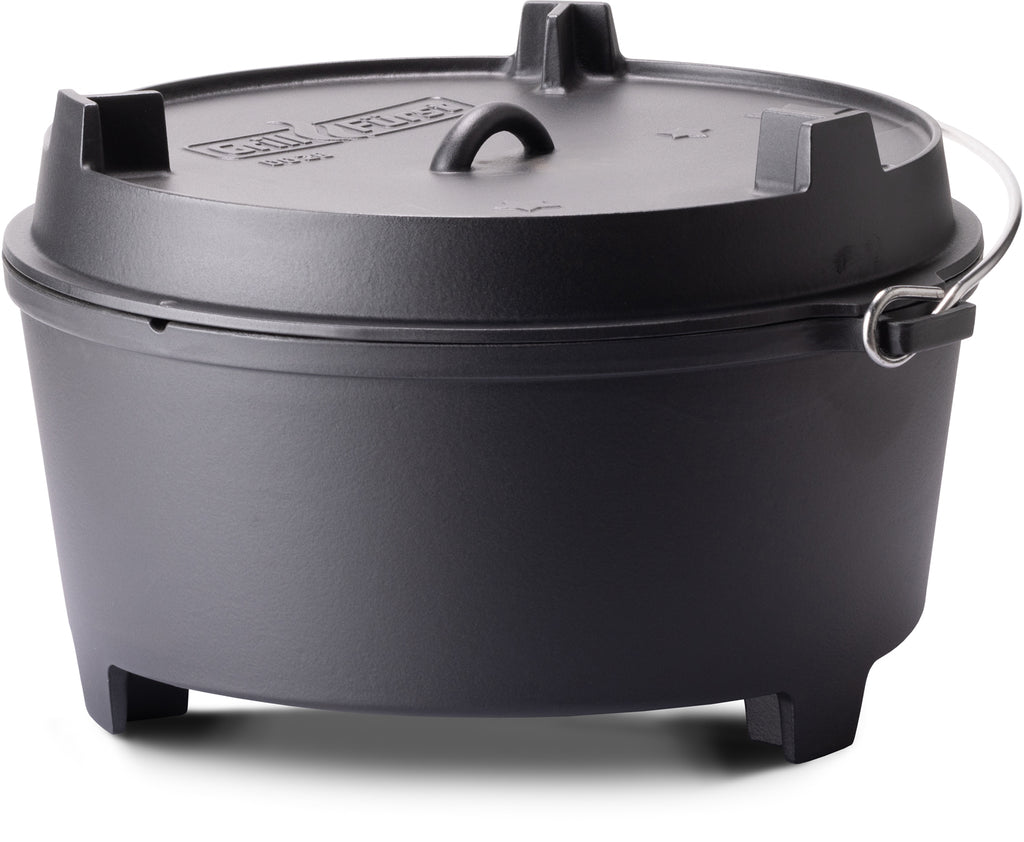 Dutch oven BBQ Edition DO28 støpejern 28 l med tilbehør