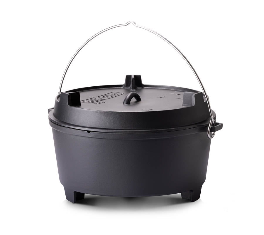 Dutch oven BBQ Edition DO28 XXL 28 liter støpejern forfra