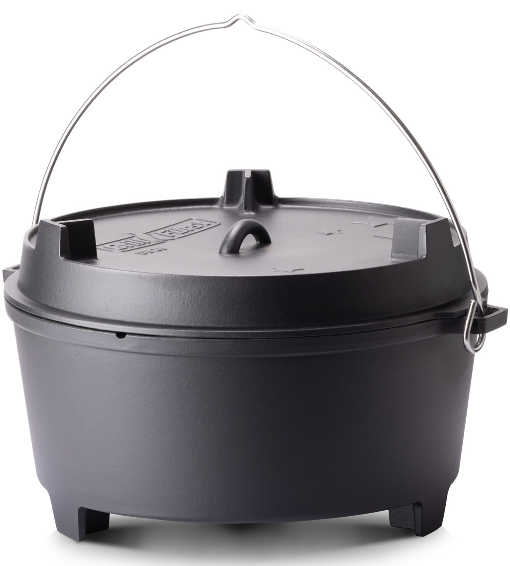 Dutch oven BBQ Edition DO28 XXL 28 liter støpejern klar til bruk