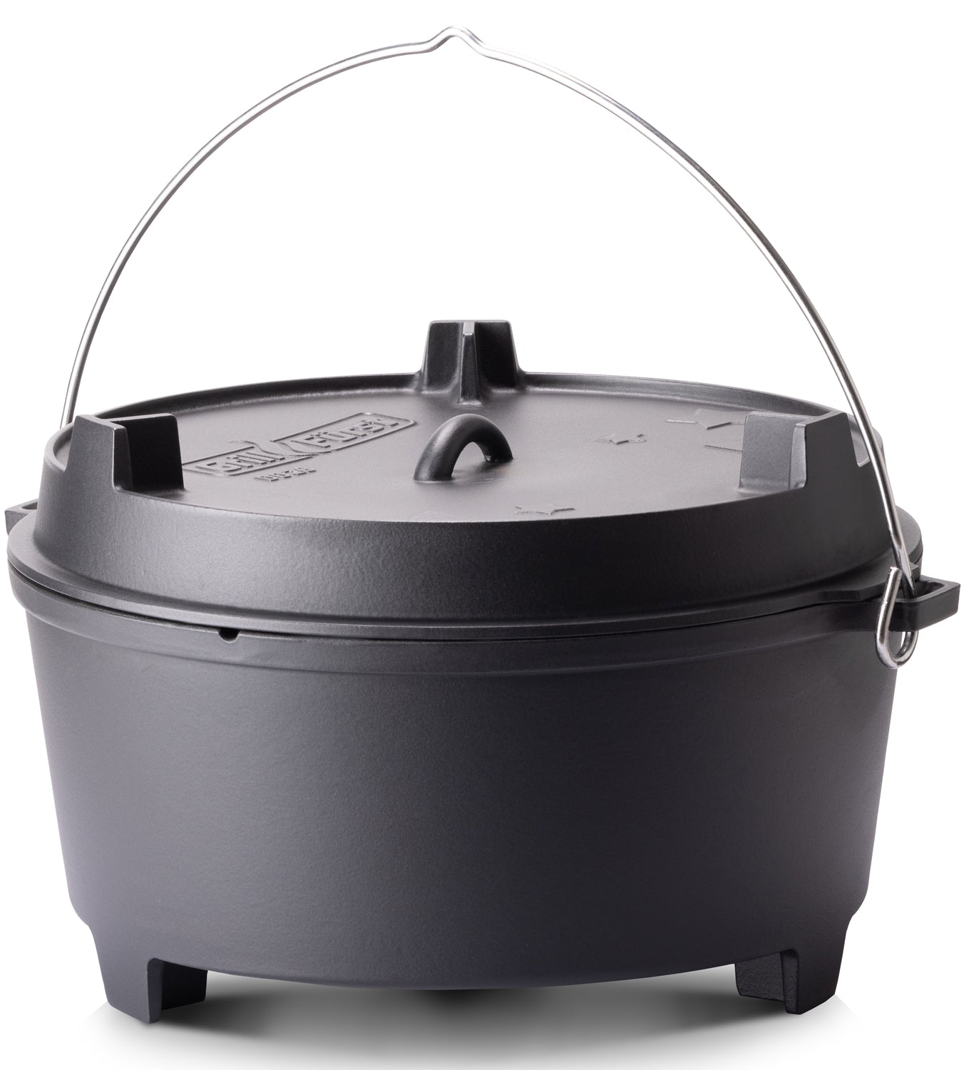 Dutch oven BBQ Edition DO28 XXL 28 liter støpejern klar til bruk