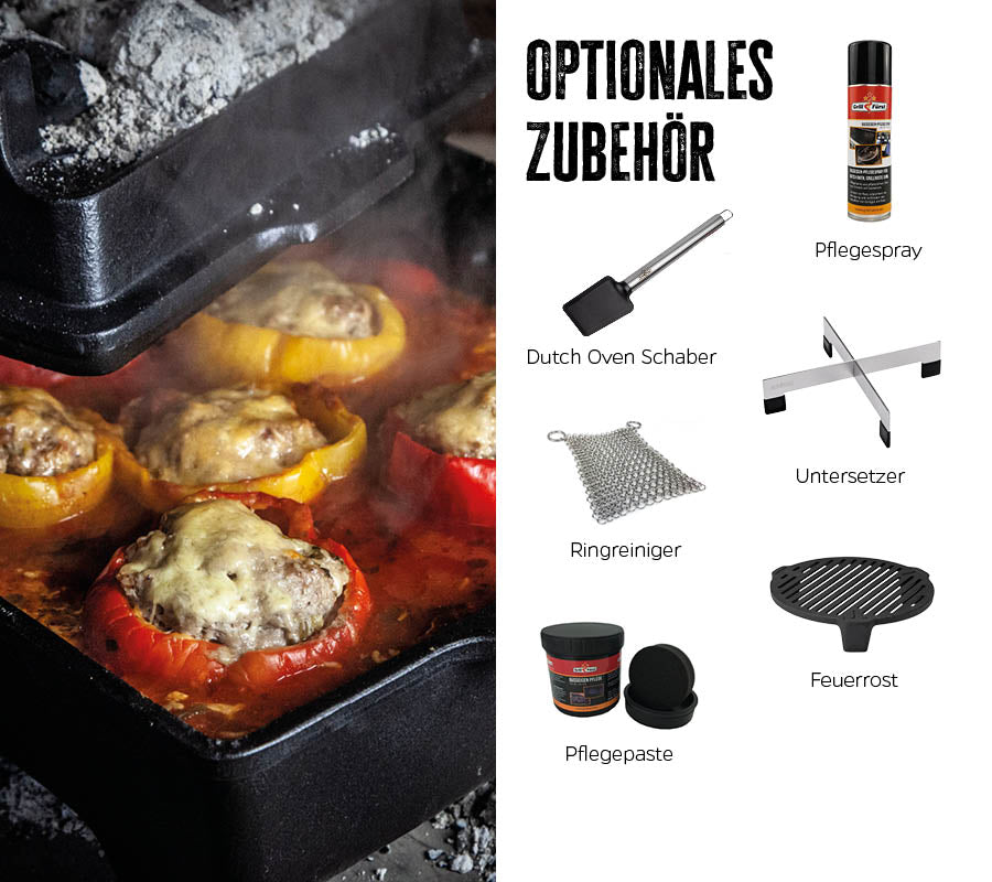 Dutch oven BK6 brødform støpejern 6,5 liter grillfürst brukt til baking