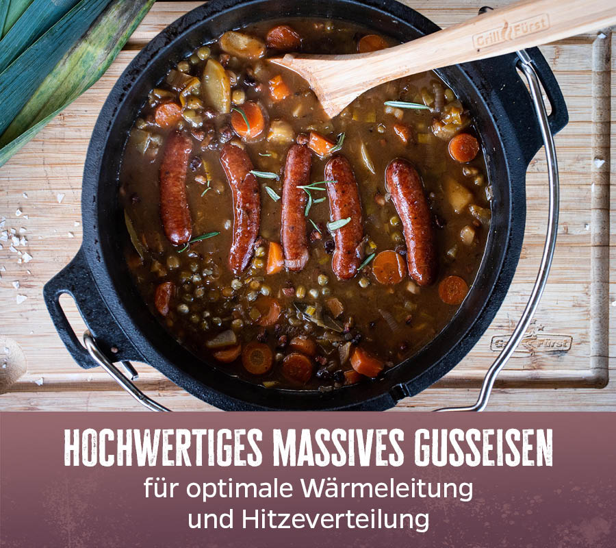Dutch oven DO7,5 emaljert støpejern 7,2 l flat bunn lokk som grillpanne