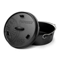 Dutch oven ft4.5-t støpejern flat bunn - Petromax forfra