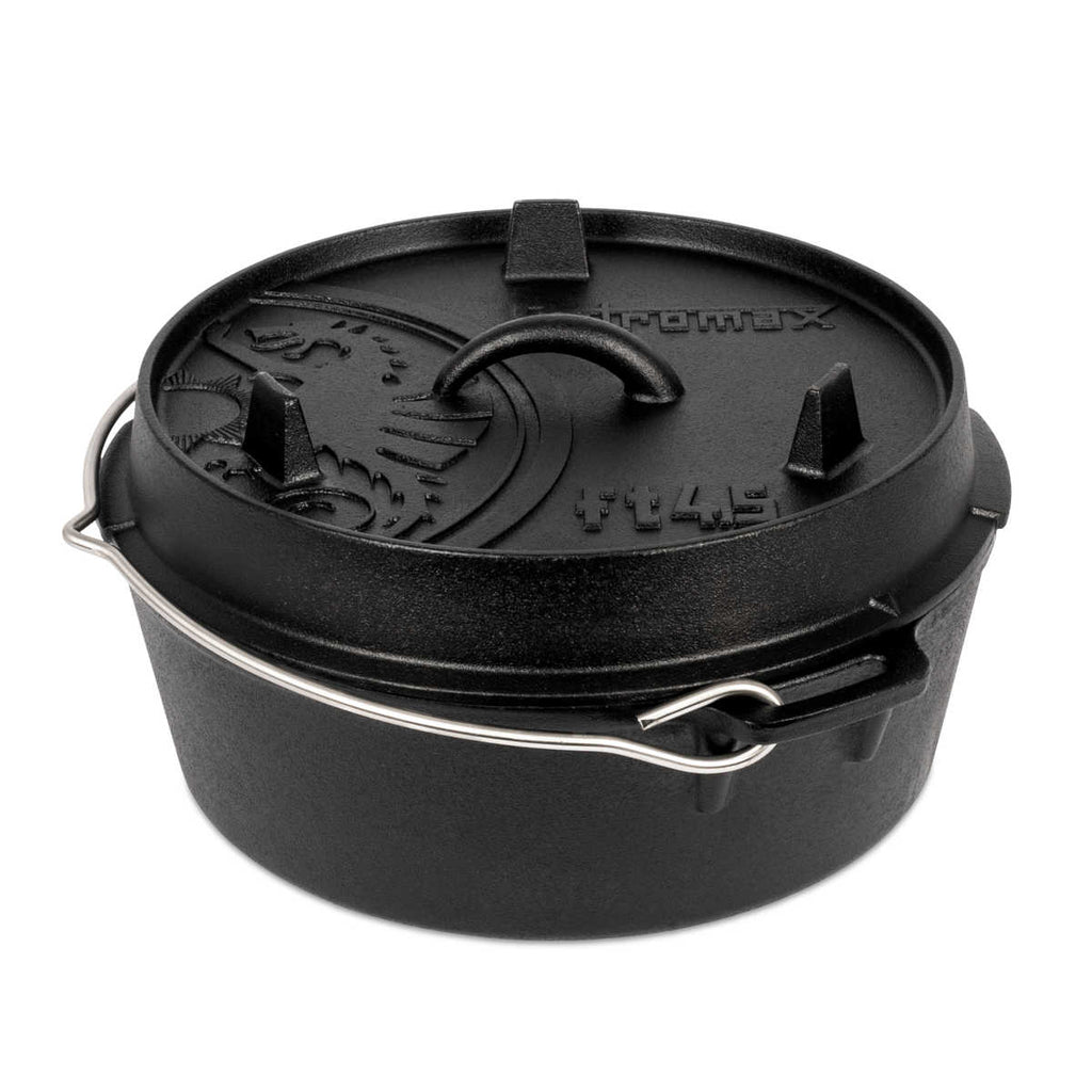 Dutch oven ft4.5-t støpejern flat bunn - Petromax detalj av lokk