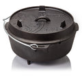 Dutch oven ft6 støpejern med føtter 5,5 liter - Petromax forfra