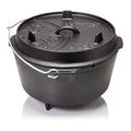 Dutch oven ft9 støpejern med føtter 7,5 liter - Petromax forfra