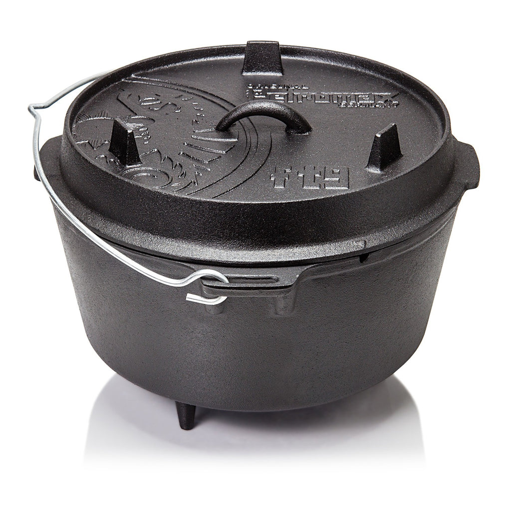 Dutch oven ft9 støpejern med føtter 7,5 liter Petromax forfra