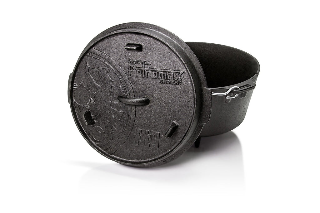 Dutch oven ft9 støpejern med føtter 7,5 liter Petromax bakside