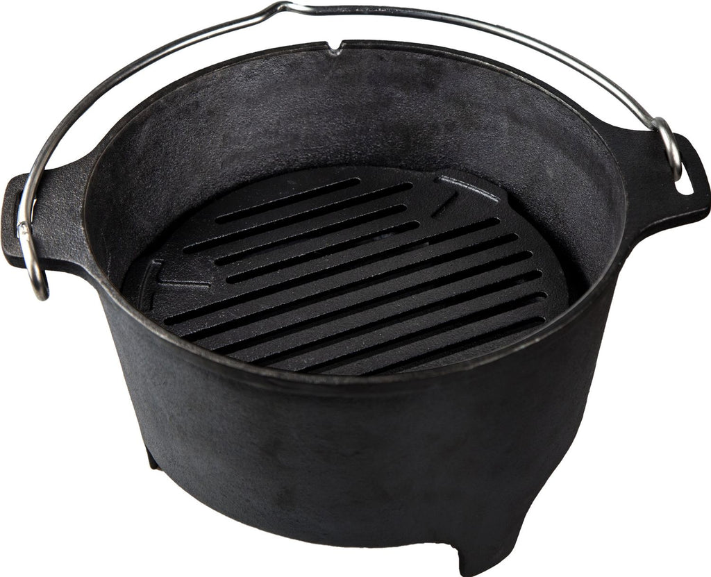 Dutch oven innsats støpejern emaljert 32 cm for DO12/DO20 nærbilde av emalje