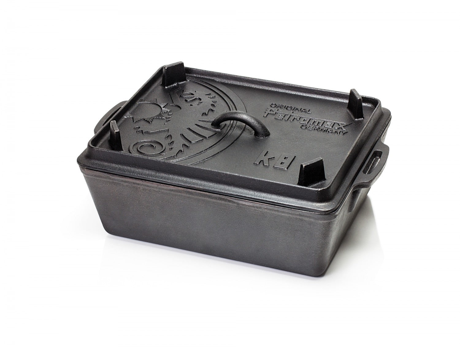 Dutch oven kasseform K8 støpejern front