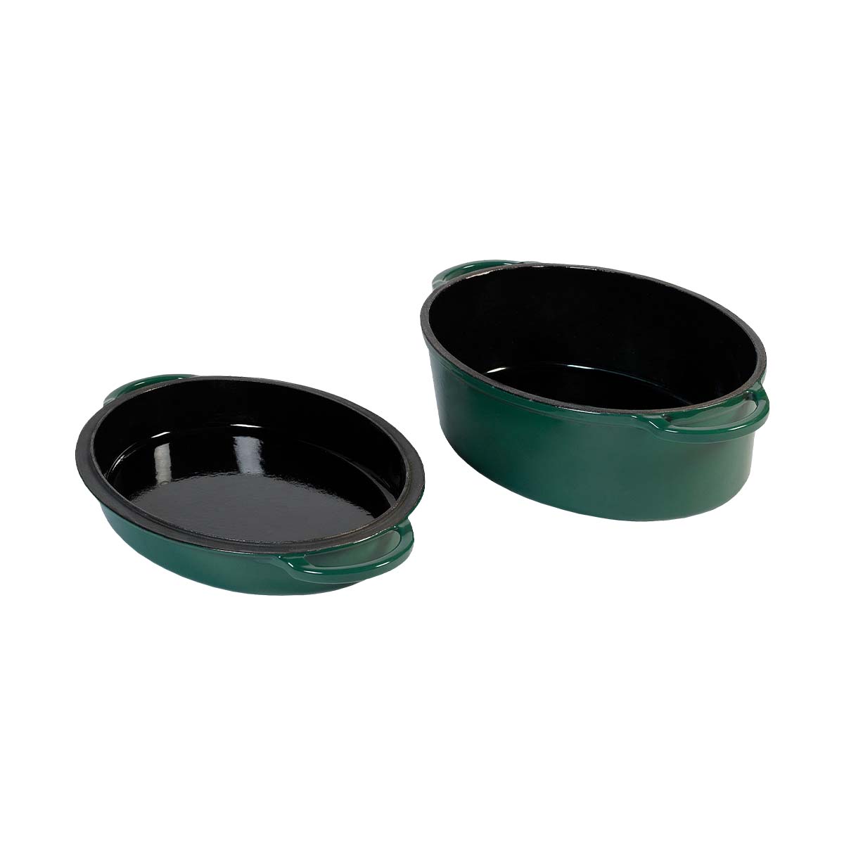 Dutch oven oval 5,2L emaljert støpejern - Big Green Egg detalj
