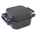 Dutch oven Square 10 qt uten føtter støpejern 9,5 l forfra