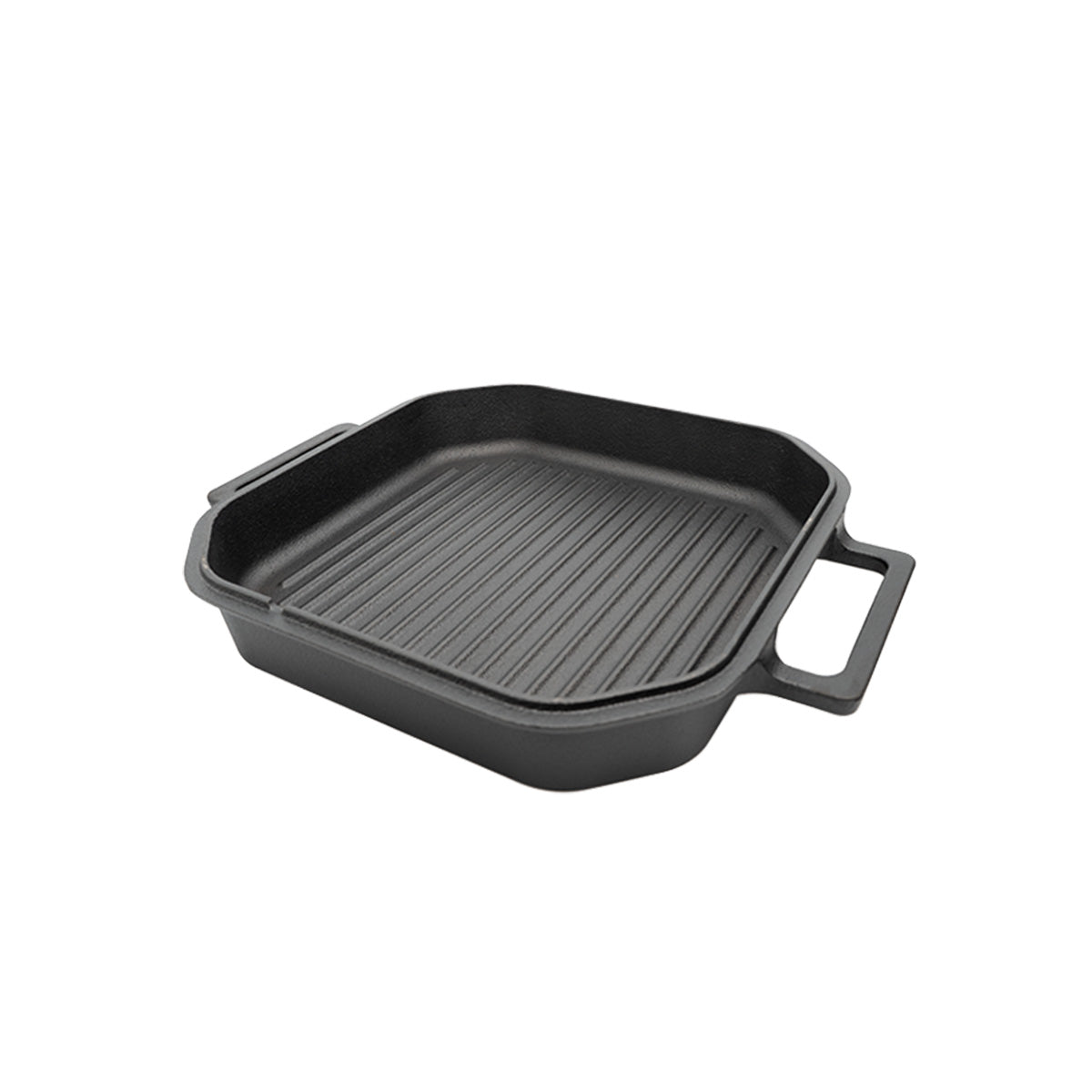 Dutch oven Square 10 qt uten føtter støpejern 9,5 l med mat