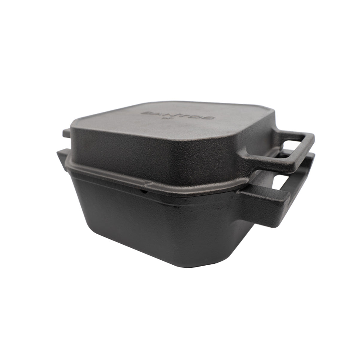 Dutch oven Square 7 qt uten føtter støpejern 6,5 l - SANTOS montert på grill