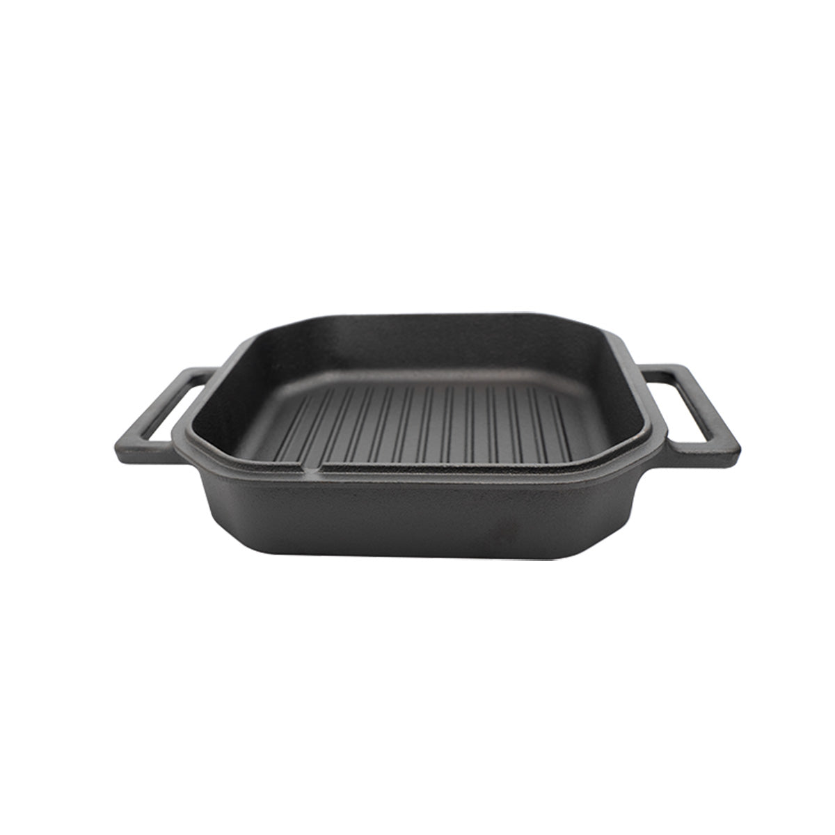 Nærbilde av håndtak på Dutch oven Square 7 qt uten føtter støpejern 6,5 l - SANTOS