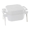 Dutch oven Square føtter rustfritt stål SANTOS forfra