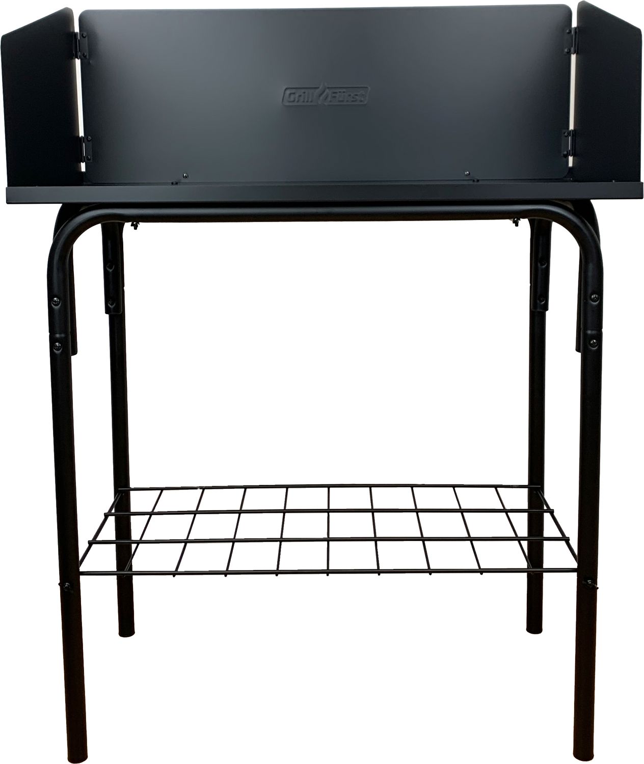 Dutch oven stasjon med vindskjerm 95x46 cm stål - Grillfürst bakside