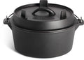Dutch oven støpejern 24 cm med lokk 4,5 liter Napoleon forfra