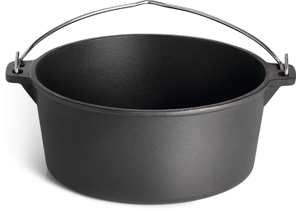Dutch oven støpejern 24 cm med lokk 4,5 liter Napoleon detalj lokk