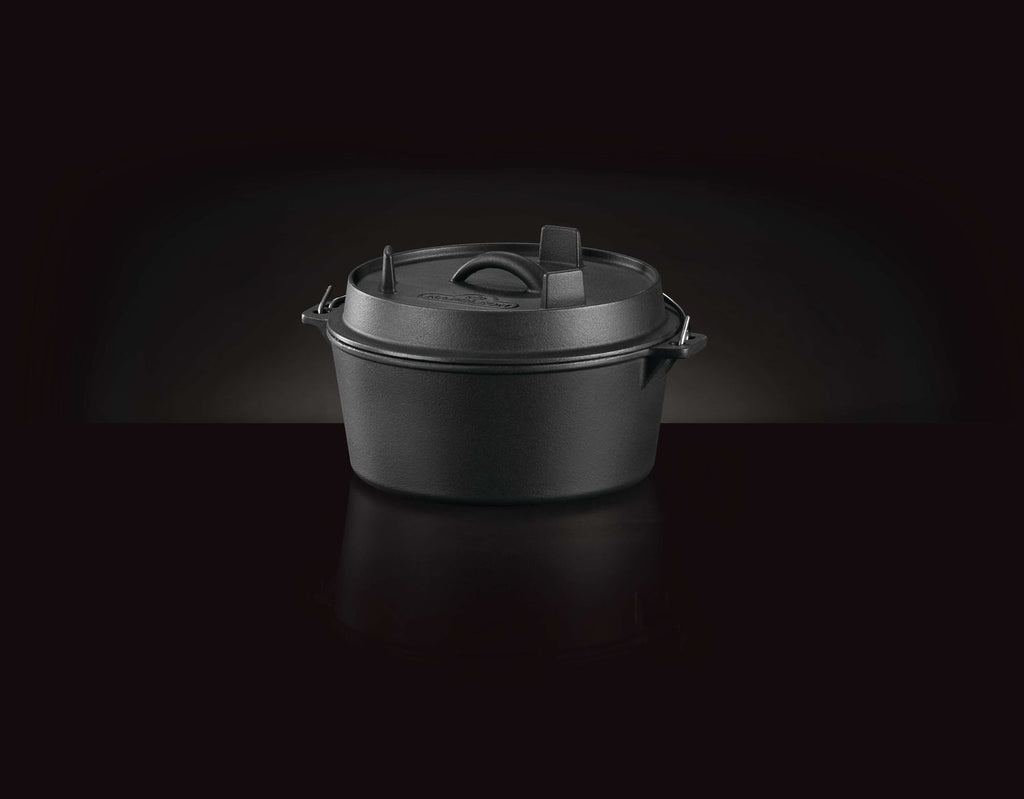 Dutch oven støpejern 24 cm med lokk 4,5 liter Napoleon nærbilde