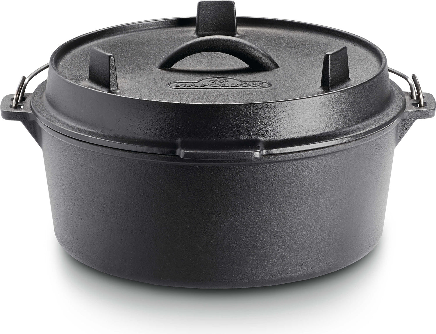 Dutch oven støpejern Ø 28 cm 6 liter med lokk - Napoleon forfra