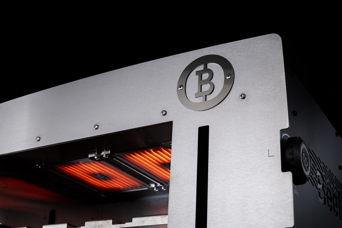 Detalj av varmeelement på E-Beefer XL Indoor elektrisk ovnsgrill 800°C