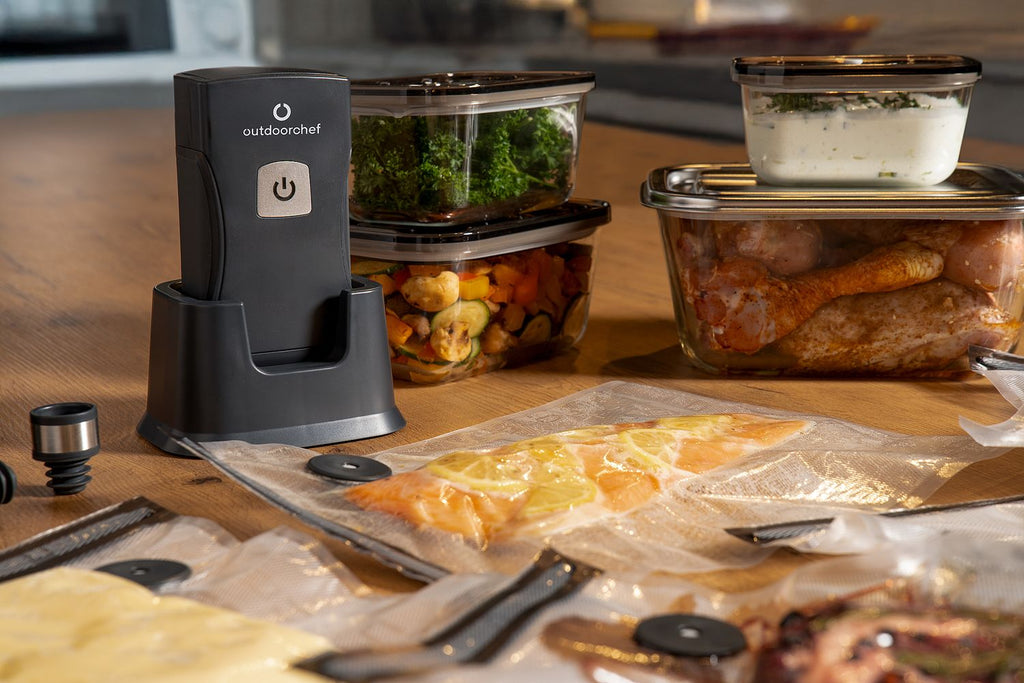 Easy BBQ Vac vakuumpakker trådløs med startsett emballasje