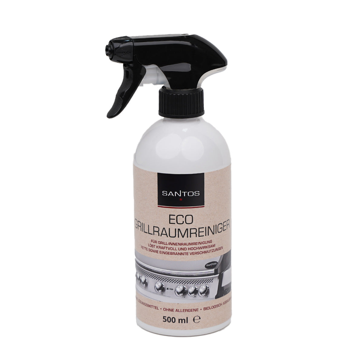 Eco grillrengjøringsmiddel 500 ml - SANTOS forfra flaske