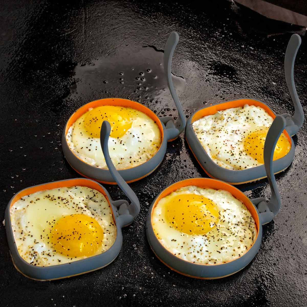 Egg Rings silikon 8 stk for plancha og panne - Blackstone bakside